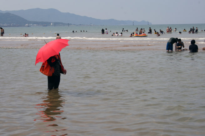 Menschen: Taiwan Fulong Beach