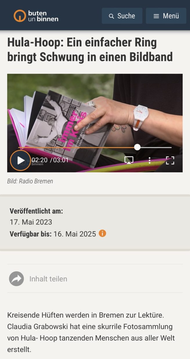 Hula-Hoop: Ein einfacher Ring bringt Schwung in einen Bildband